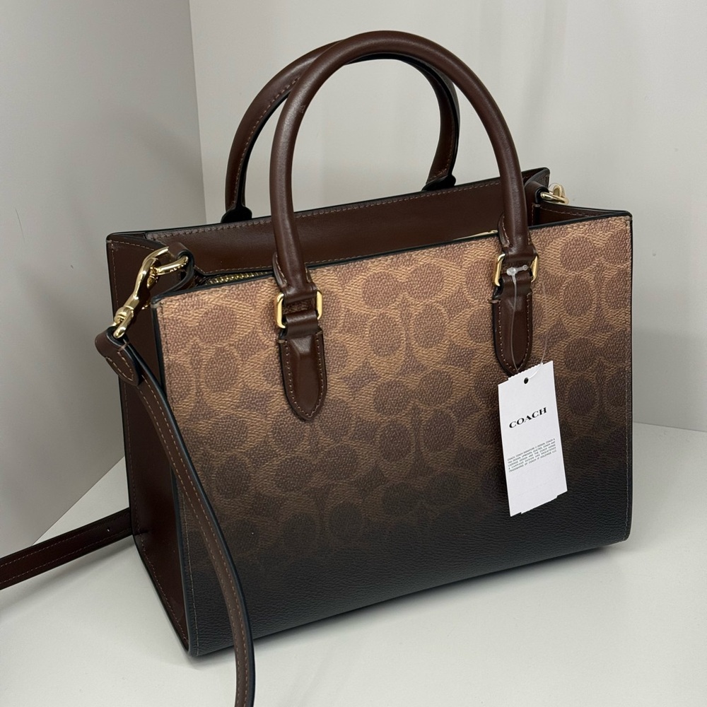 coach Maggie small Tote Bag In Ombre Signature Canvas cdy27 - Picture 4 of 8